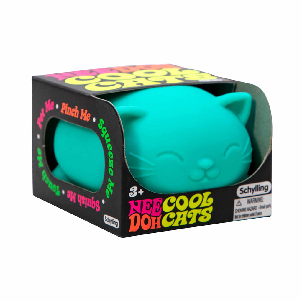 Fun Fidget Monster Cool Cats NeeDoh | Select Morning Crest - Purrfect Cat Squishy Character Stress Toy Detail