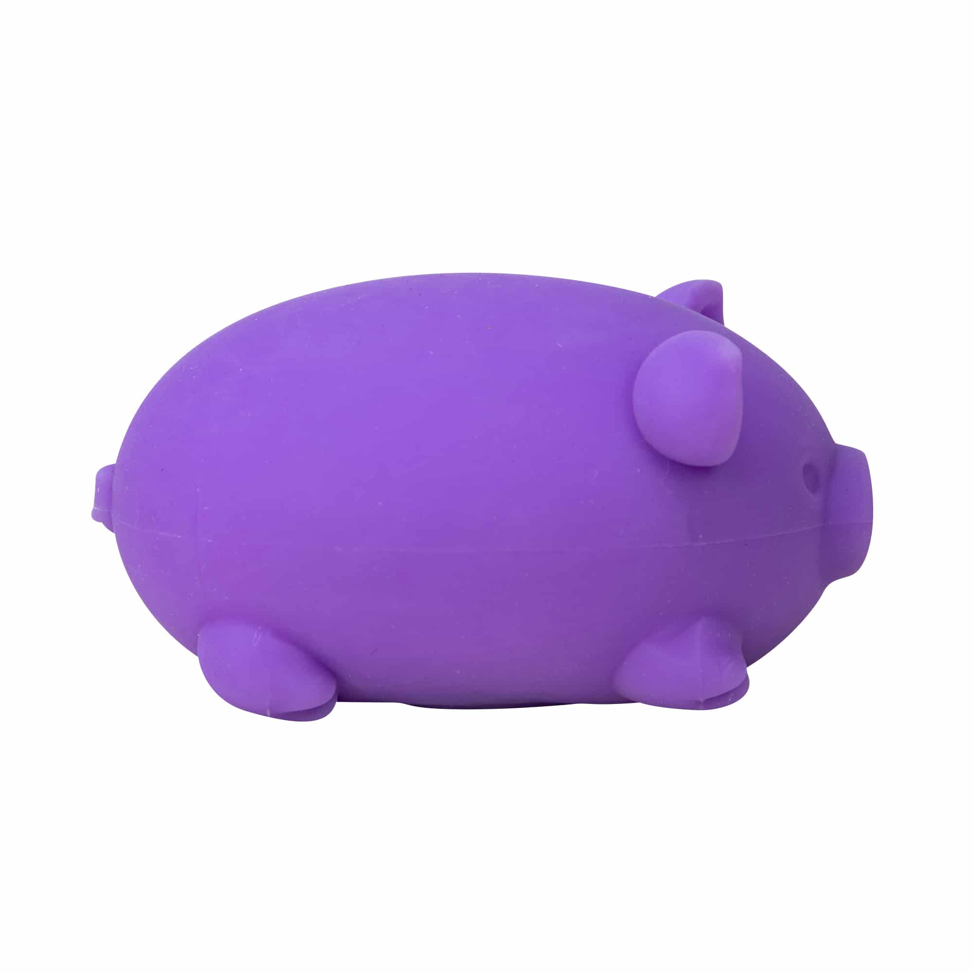 Animal-Shaped NeeDoh Dig’ It Pig | Select Velvet Canopy - Purrfect Cat Squishy Character Stress Toy Detail