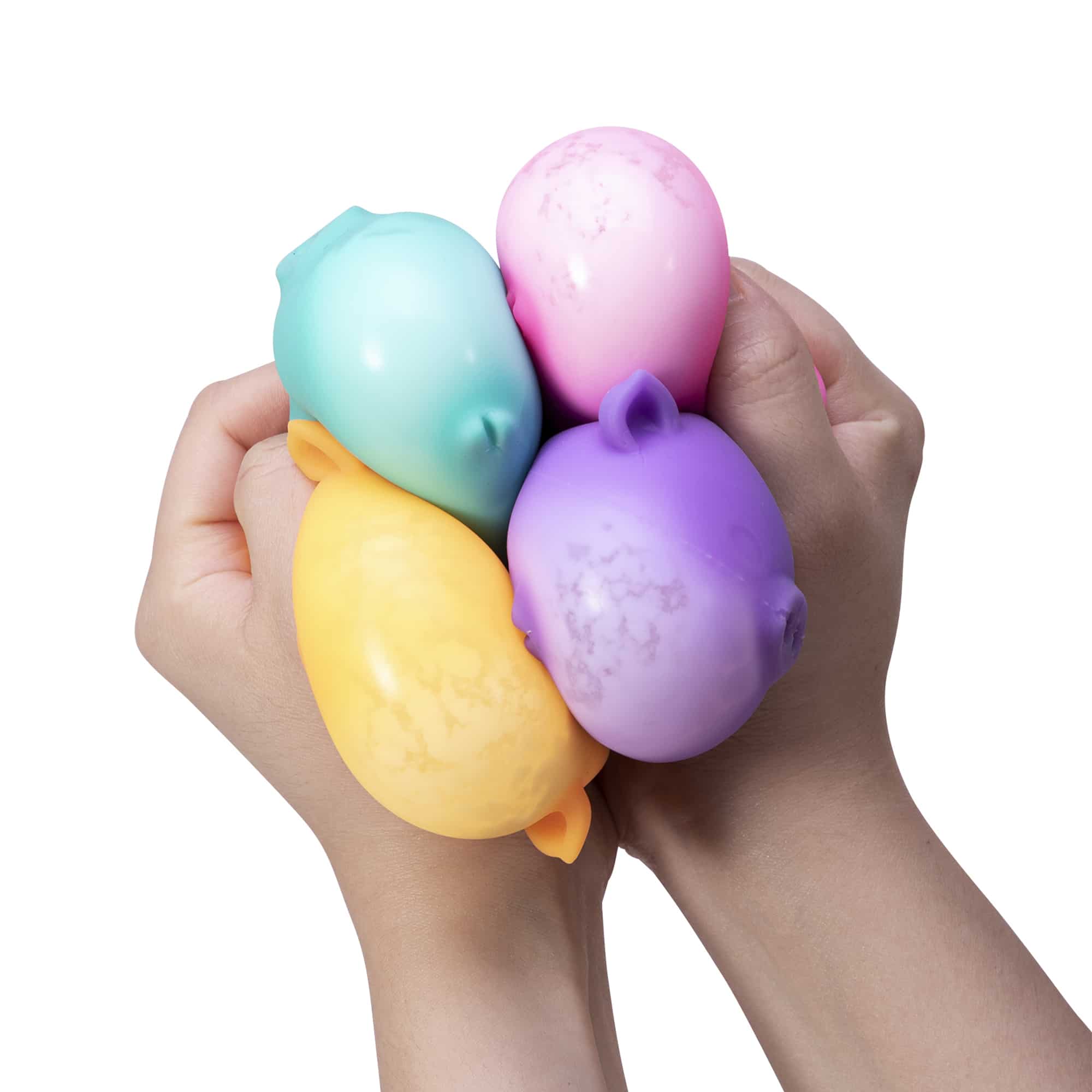 Animal-Shaped NeeDoh Dig’ It Pig | Select Velvet Canopy - Purrfect Cat Squishy Character Stress Toy Detail