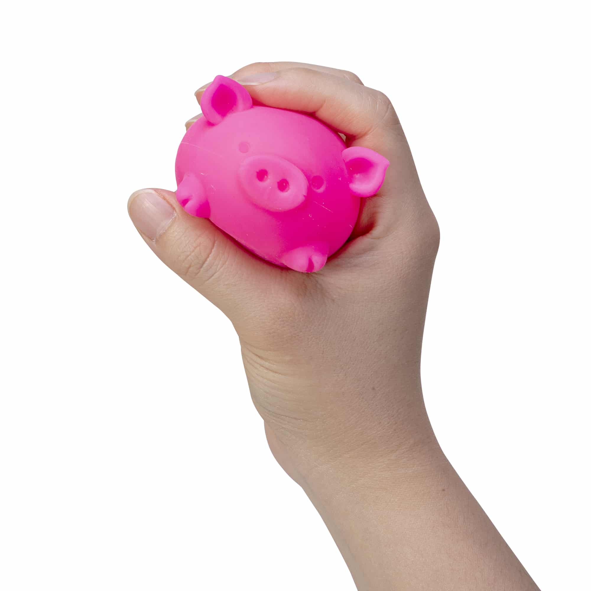 Animal-Shaped NeeDoh Dig’ It Pig | Select Velvet Canopy - Purrfect Cat Squishy Character Stress Toy Detail