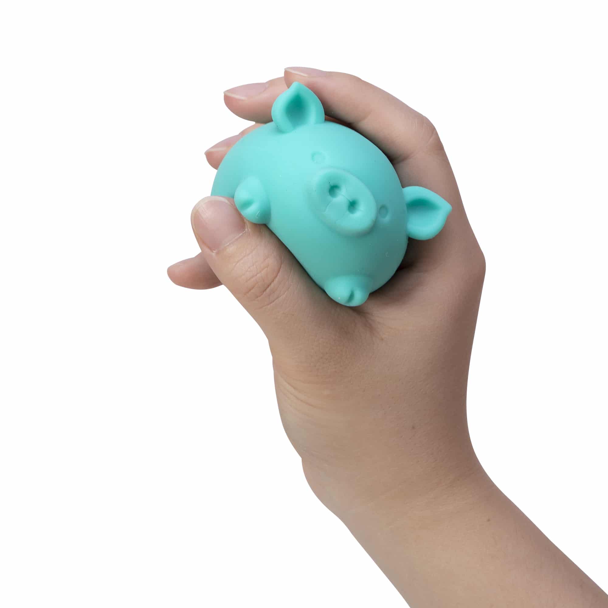 Animal-Shaped NeeDoh Dig’ It Pig | Select Velvet Canopy - Purrfect Cat Squishy Character Stress Toy Detail