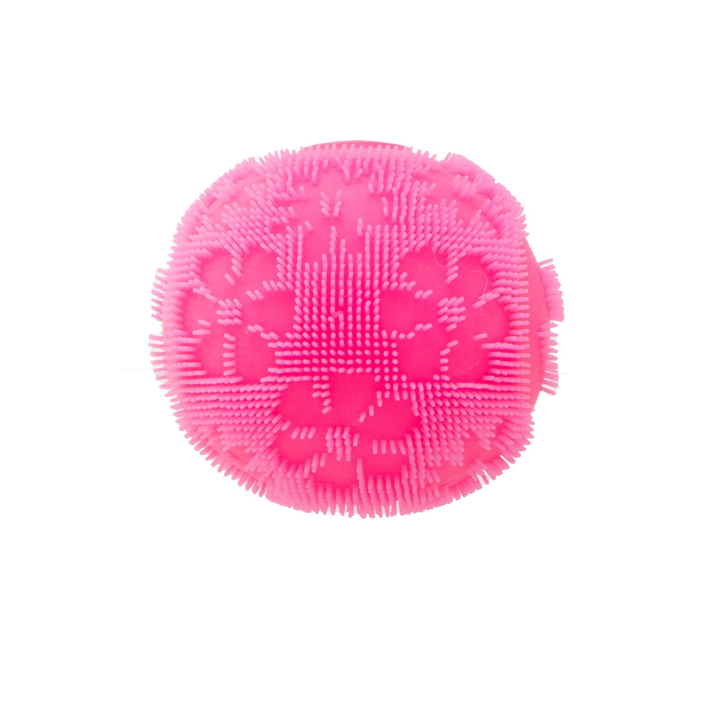 Fuzzy Flocked NeeDoh Fuzz Ball Flower Power | Signature Elm Point - Spiky Textured Groovy Glob for Sensory Therapy Detail