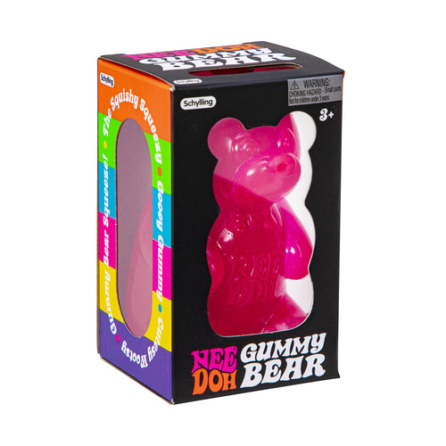 Animal-Shaped NeeDoh Gummy Bear | Edition Canyon Forest - Purrfect Cat Squishy Character Stress Toy - Surprise Me! (Random Color)