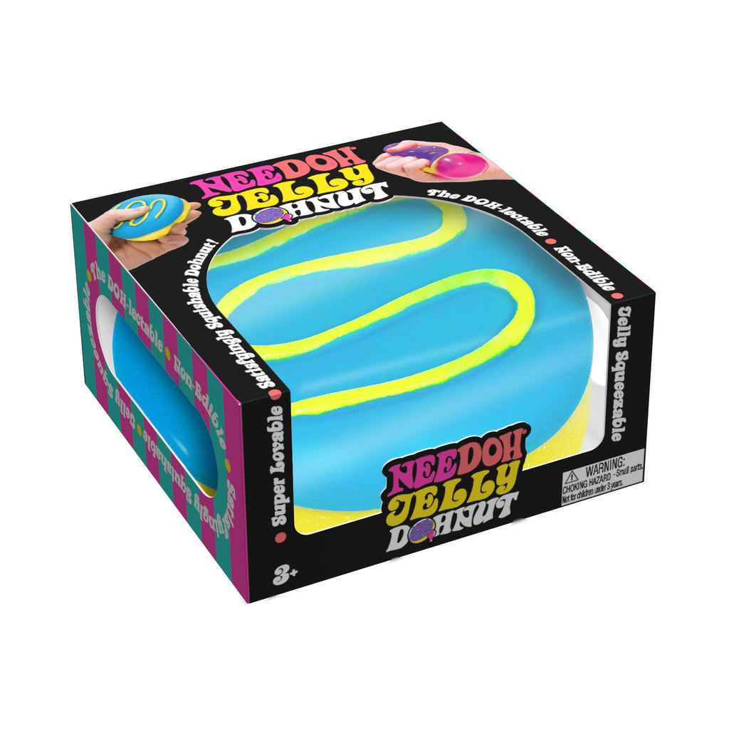 Sweet Treat Shaped Jelly Dohnut NeeDoh | Signature Seaside Lane - Squishy Dohnut Sweet Treat Shaped Stress Toy - Surprise Me! (Random Style)