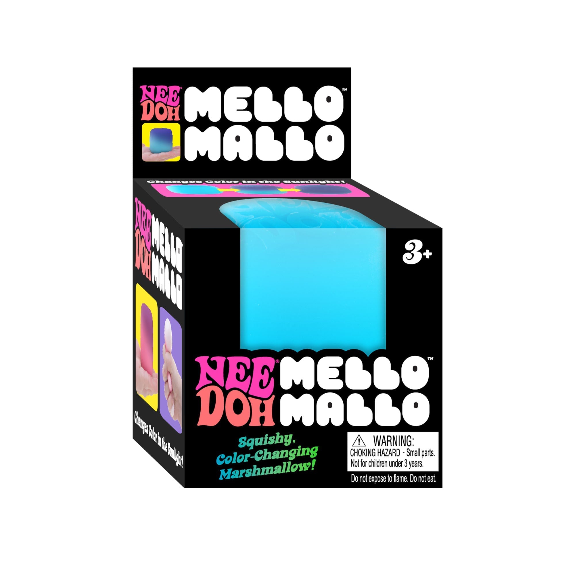 Playful Geometric NeeDoh Mello Mallo | Series Stone Harbor - Deliciously Soft Cupcake Sensory Glob - Surprise Me! (Random Color)