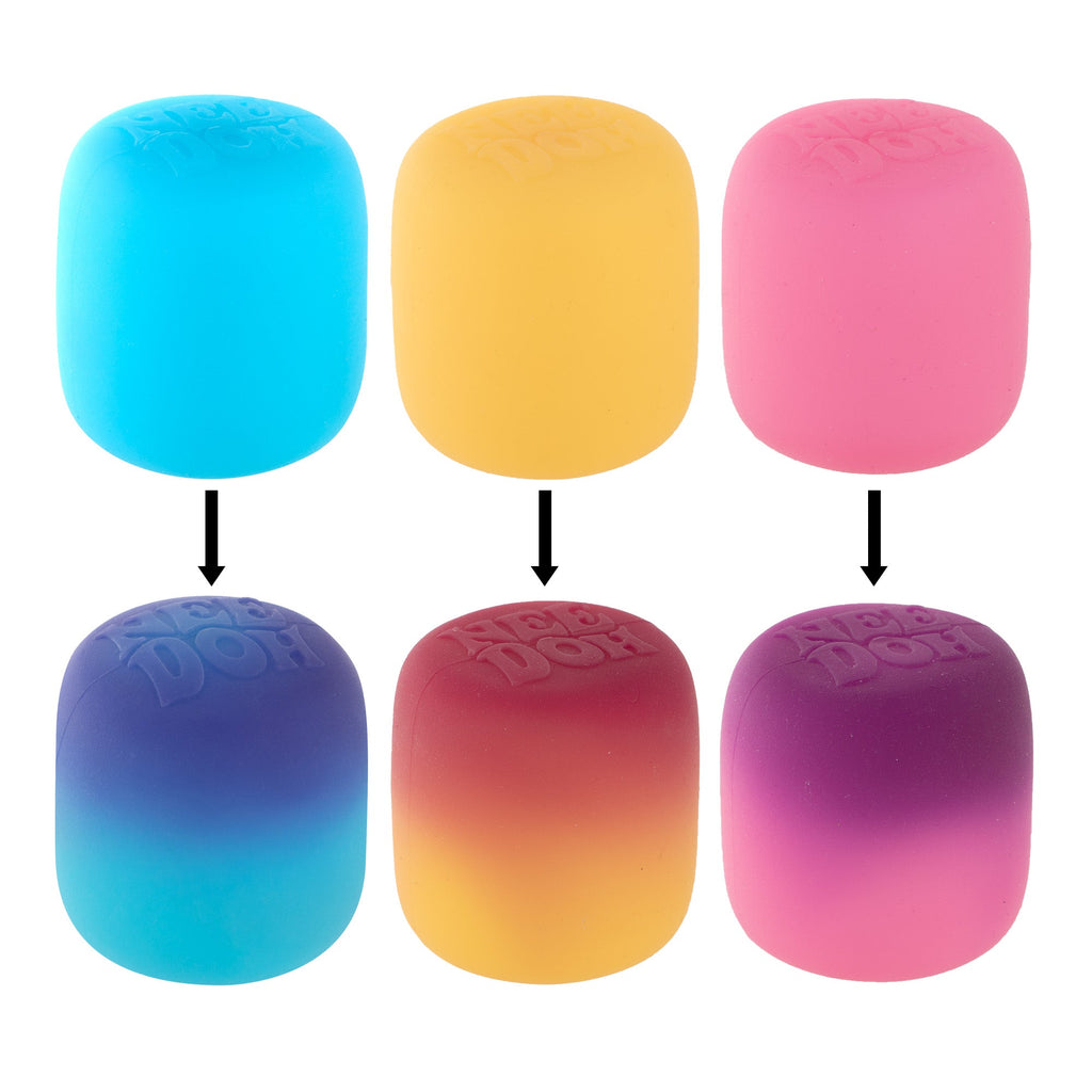 Playful Geometric NeeDoh Mello Mallo | Series Stone Harbor - Deliciously Soft Cupcake Sensory Glob Detail