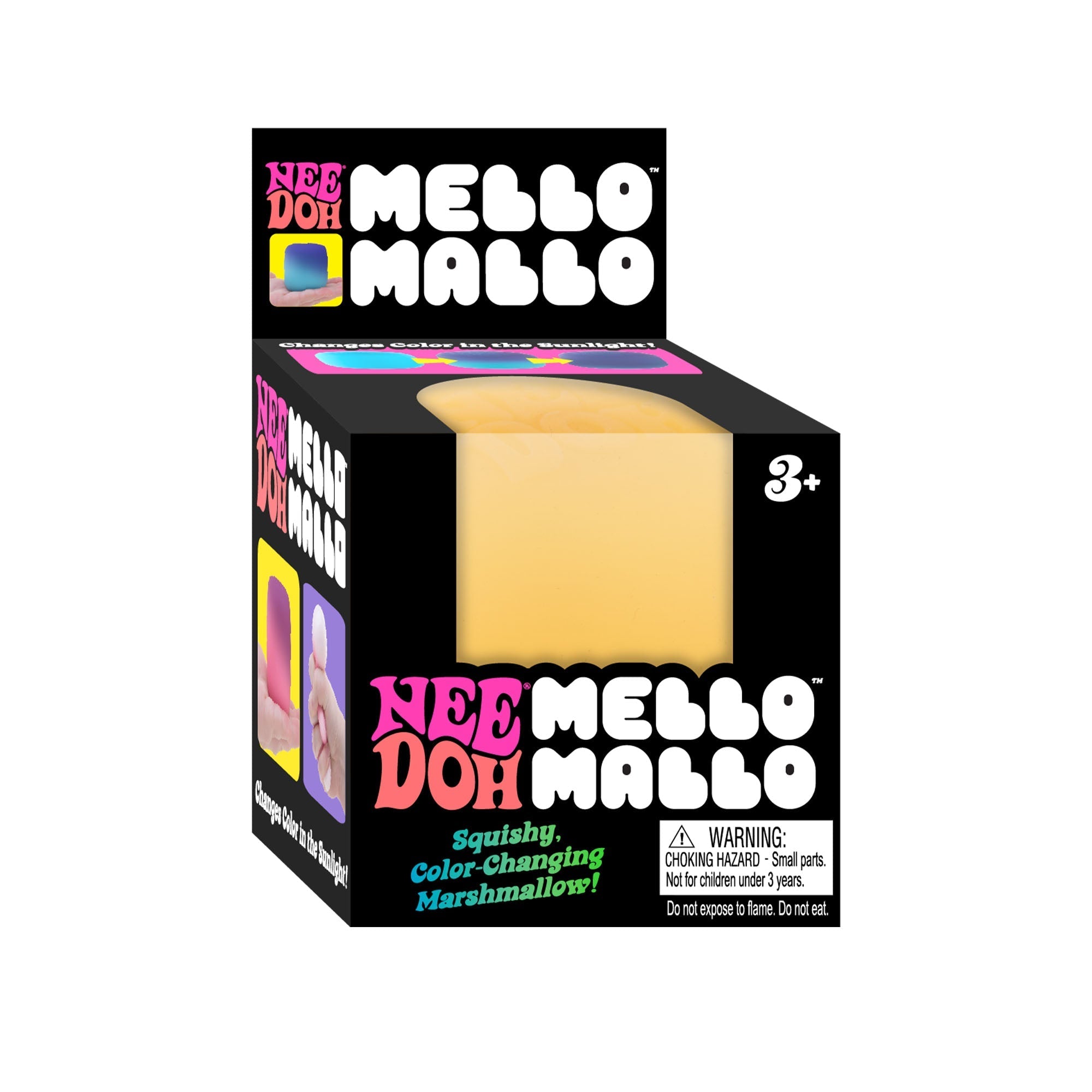 Playful Geometric NeeDoh Mello Mallo | Series Stone Harbor - Deliciously Soft Cupcake Sensory Glob Detail