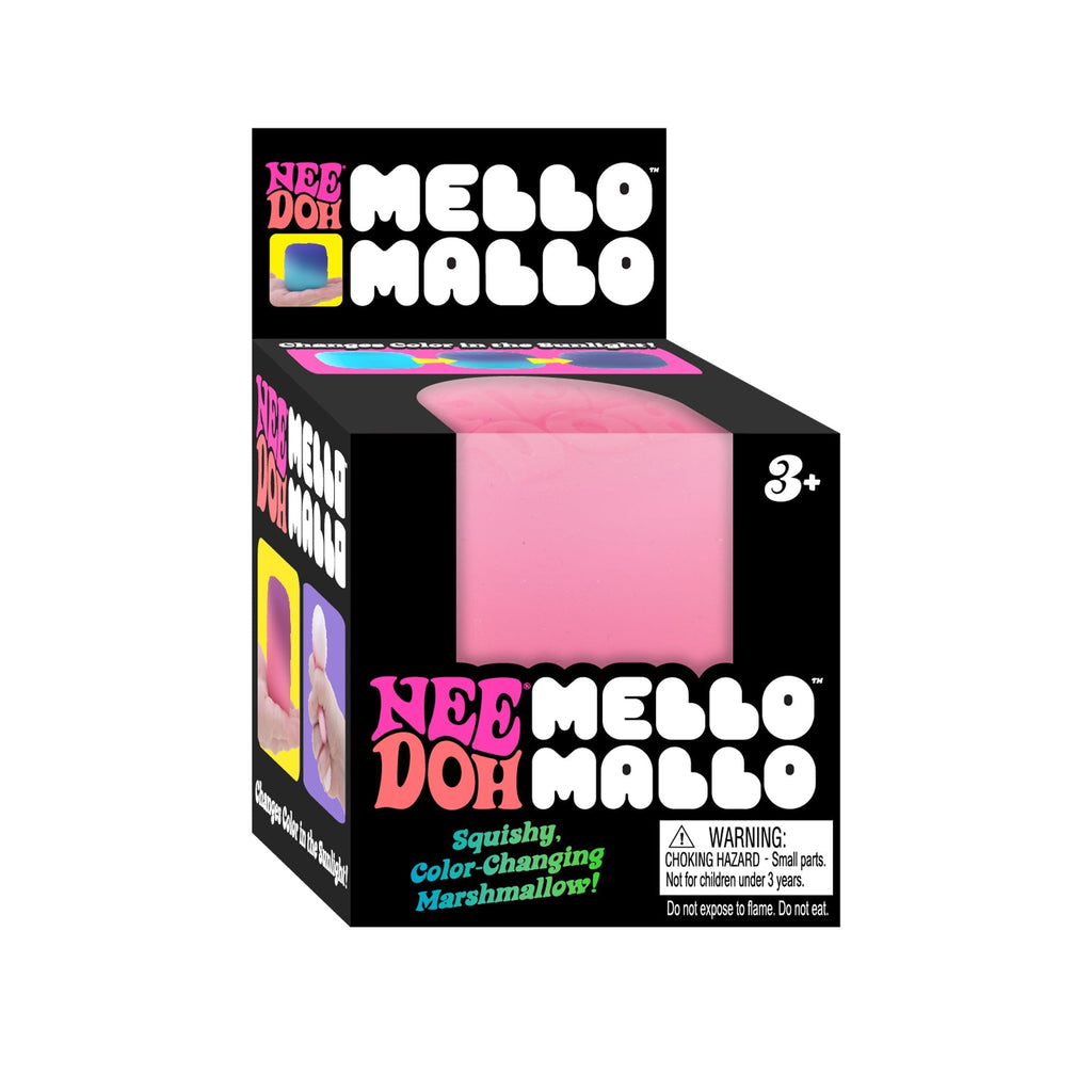 Playful Geometric NeeDoh Mello Mallo | Series Stone Harbor - Deliciously Soft Cupcake Sensory Glob Detail