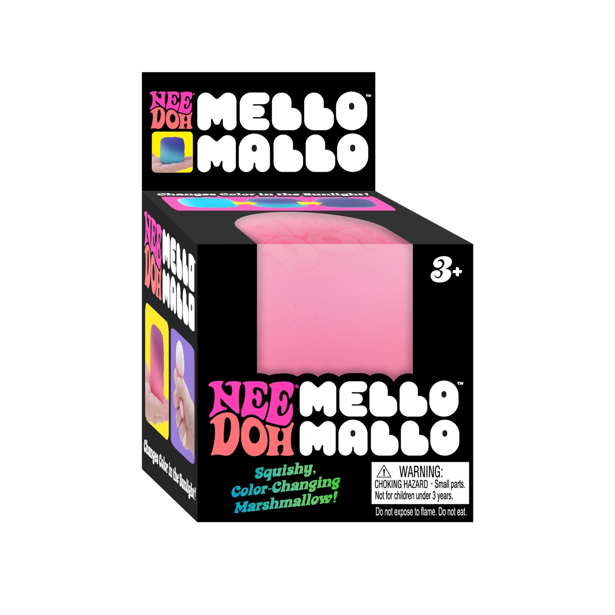 Playful Geometric NeeDoh Mello Mallo | Series Stone Harbor - Deliciously Soft Cupcake Sensory Glob Detail