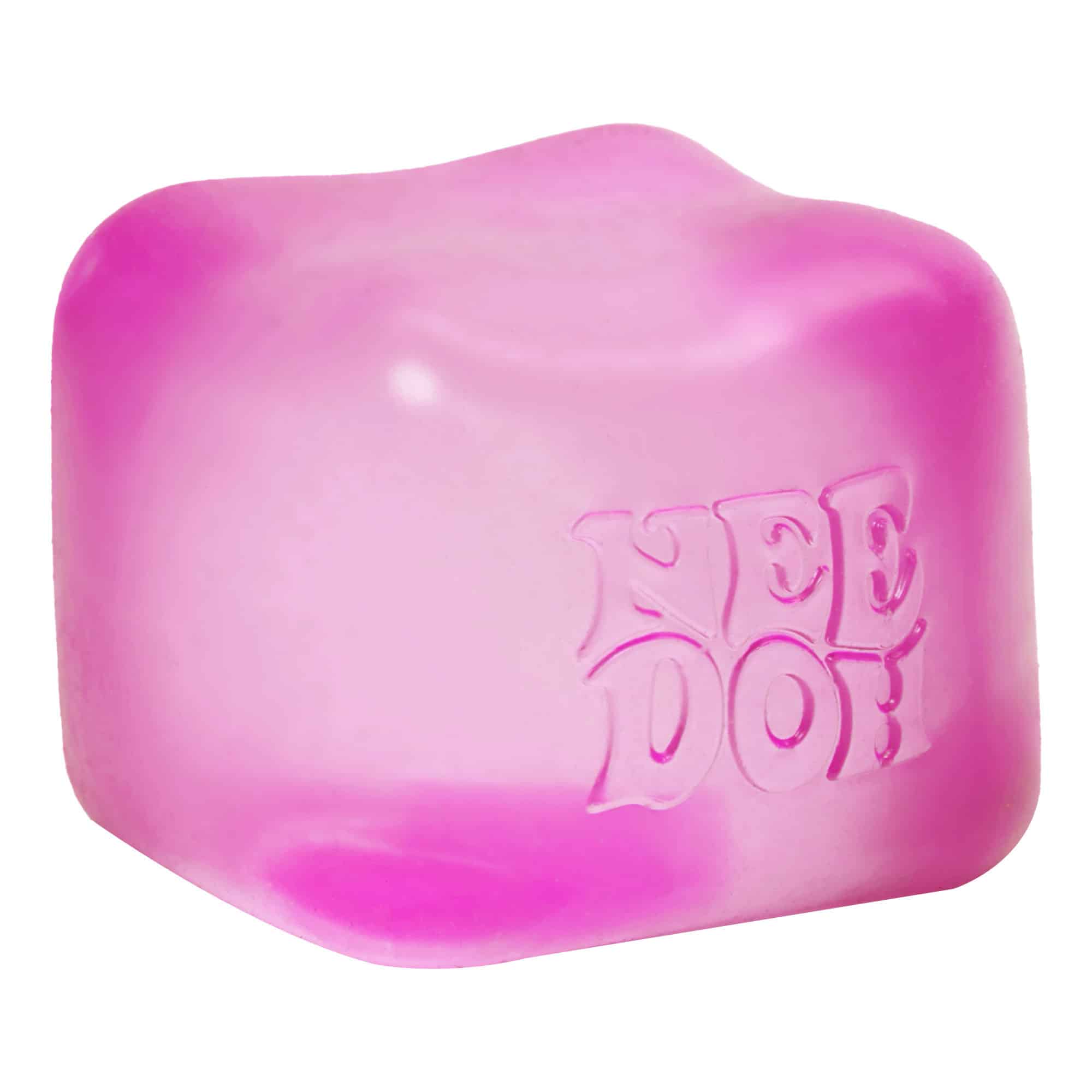 Ice-Cube Texture NeeDoh Nice Cube | Series Elm Bridge - Crystal Clear Squishable Ice Cube NeeDoh Detail