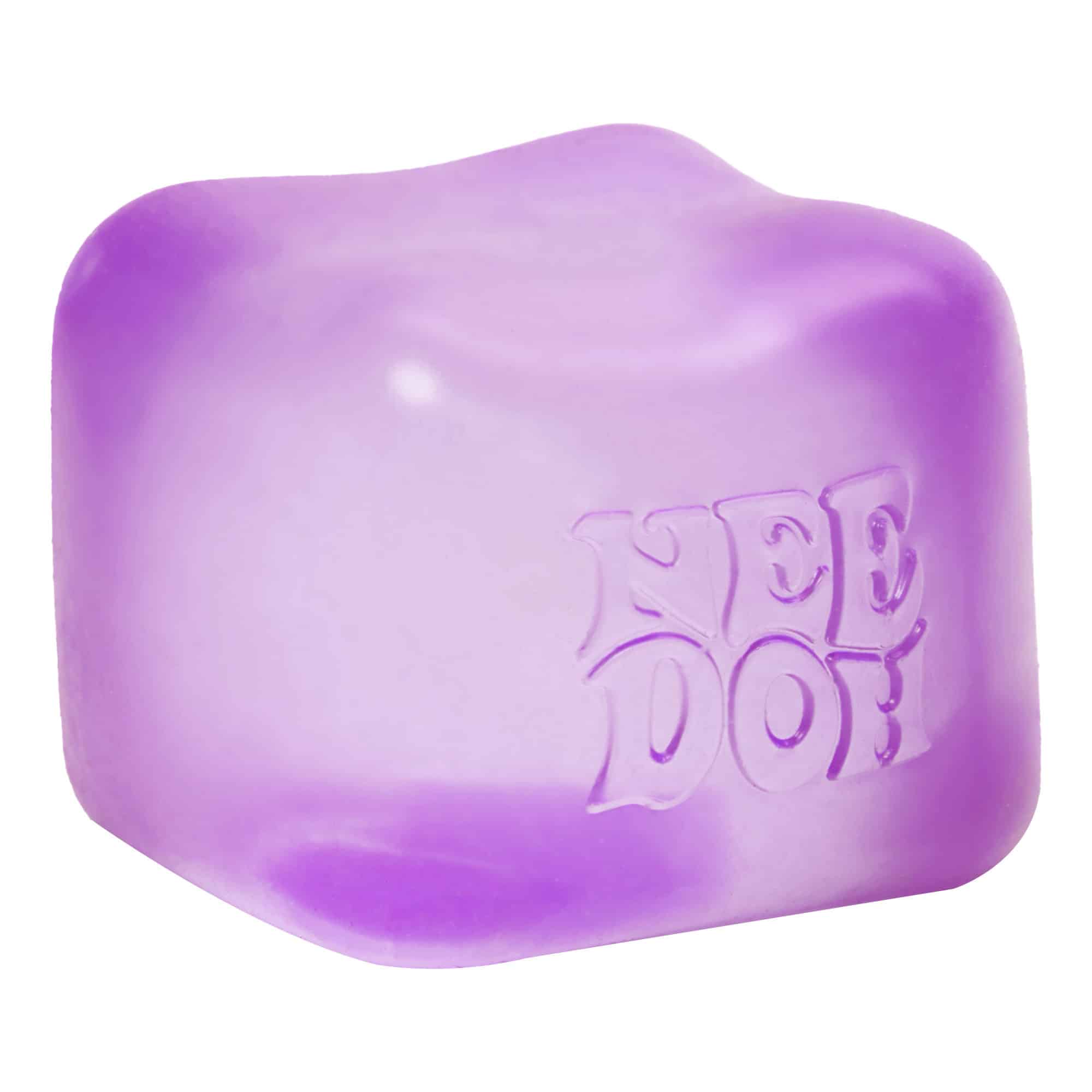 Ice-Cube Texture NeeDoh Nice Cube | Series Elm Bridge - Crystal Clear Squishable Ice Cube NeeDoh Detail