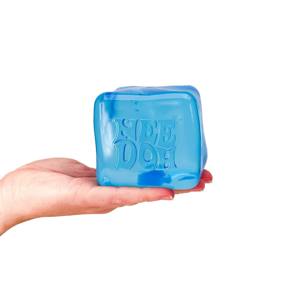 Translucent Jelly NeeDoh Nice Berg | Reserve Oak Hollow - Crystal Clear Squishable Ice Cube NeeDoh Detail