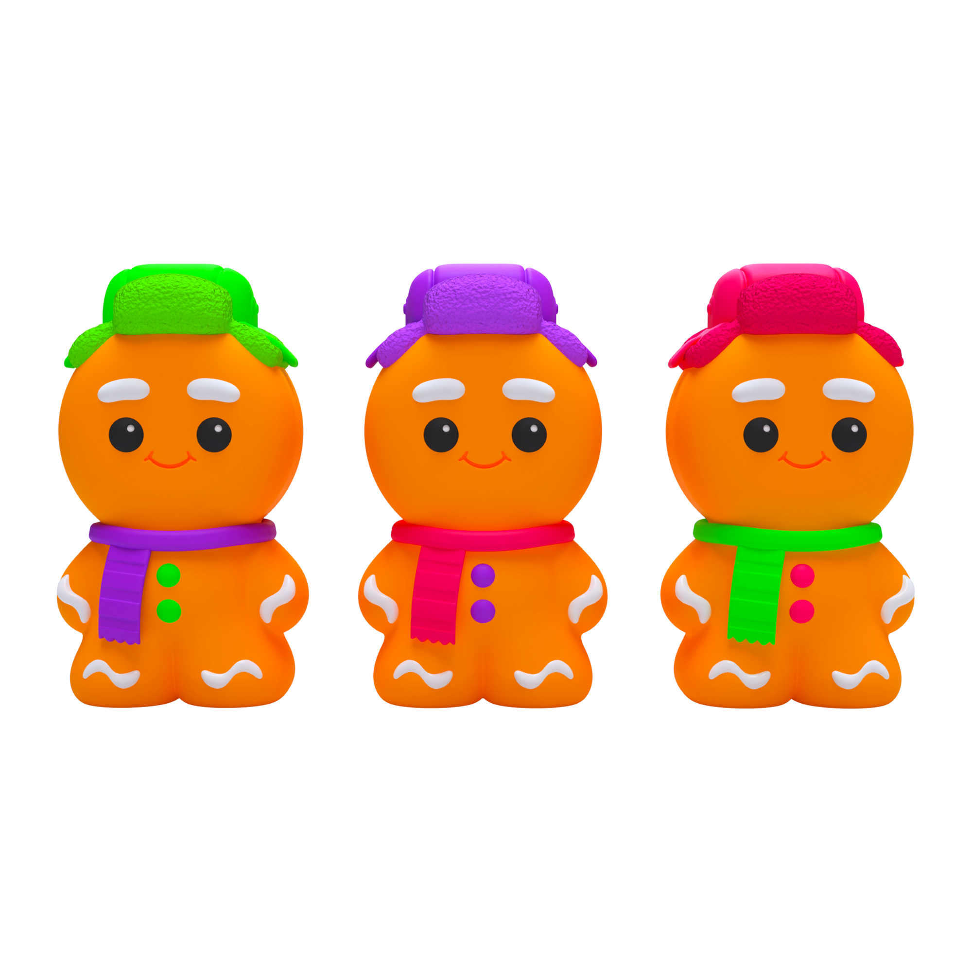 Fun Fidget Monster NeeDoh Ginger Glowman | Select Copper Path - Cute Animal-Shaped NeeDoh Fidget Toy for Kids Detail