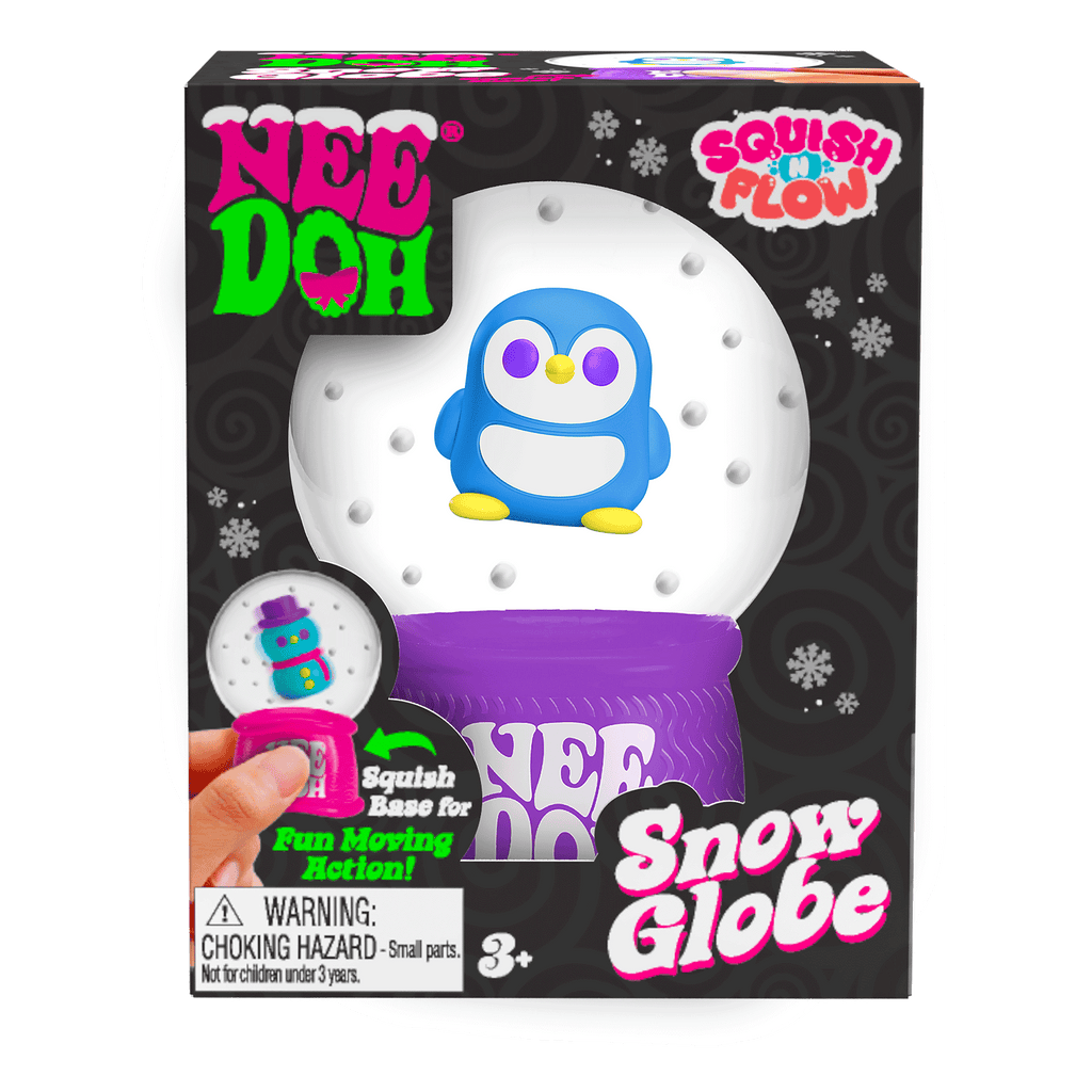 Satisfying Crunch NeeDoh Squish N Flow Snow Globe | Signature Moonlit Lane - Translucent Jelly Cool Cube Sensory Toy - Default Title