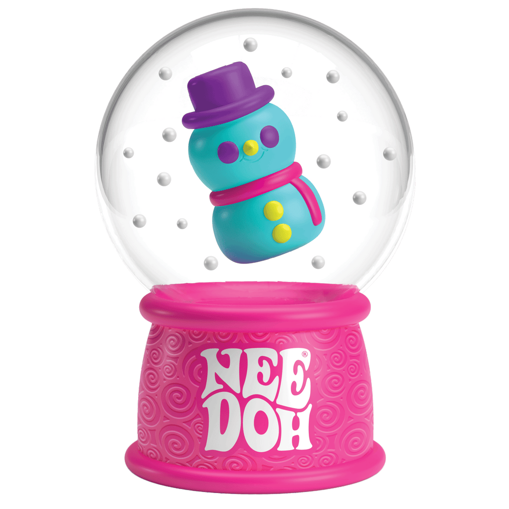 Satisfying Crunch NeeDoh Squish N Flow Snow Globe | Signature Moonlit Lane - Translucent Jelly Cool Cube Sensory Toy Detail