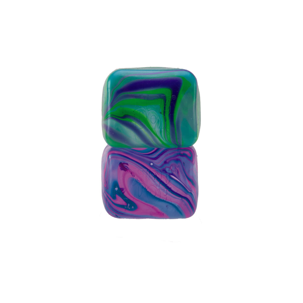 Squishable Nice Cube NeeDoh Nice Cube Swirl | Select Golden Pond - 3-Piece Assorted Nice Cubes Pack for Fidgeting Detail